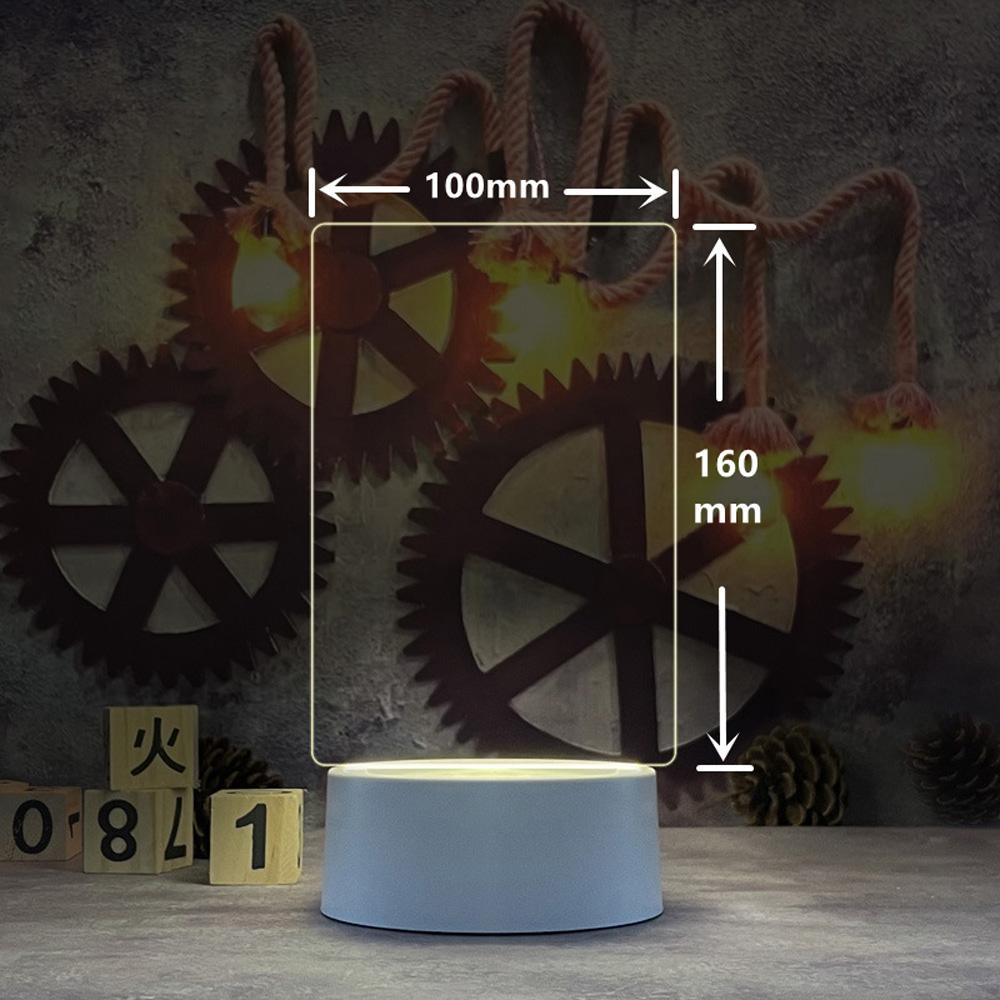 Креативный светодиодный ночник, доска для заметок, перезаписываемая доска для сообщений с теплым мягким светом, USB-ночник, праздничный подарок для детей