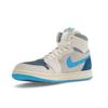 Air Jordan 1 High Zoom Comfort 2 Dark Powder Blue Men Sneakers Sail Blue-Grey Light-Silver DV1307-104