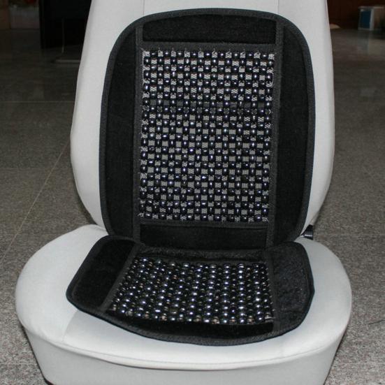 Подушка для автомобильного сиденья с деревянными бусинами, дышащая летняя охлаждающая подушка, комфортное массажное автомобильное сиденье