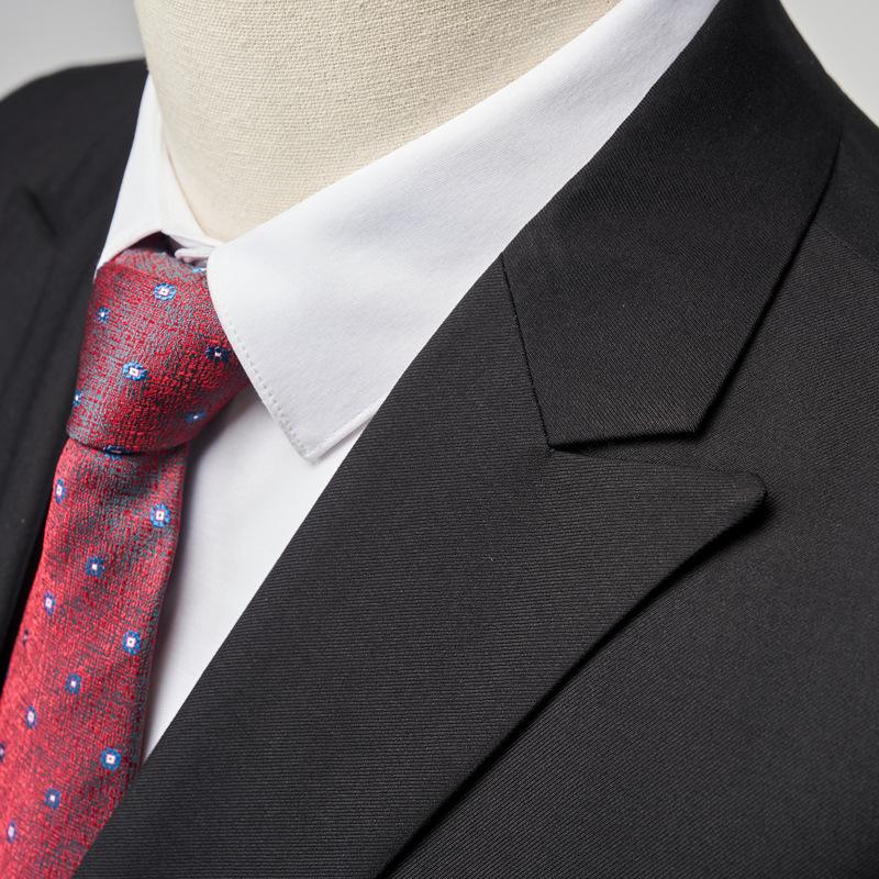 Danmo мужской повседневный двубортный костюм деловой рабочий свадебный формальный комплект однотонный пиджак + брюки 2 шт.