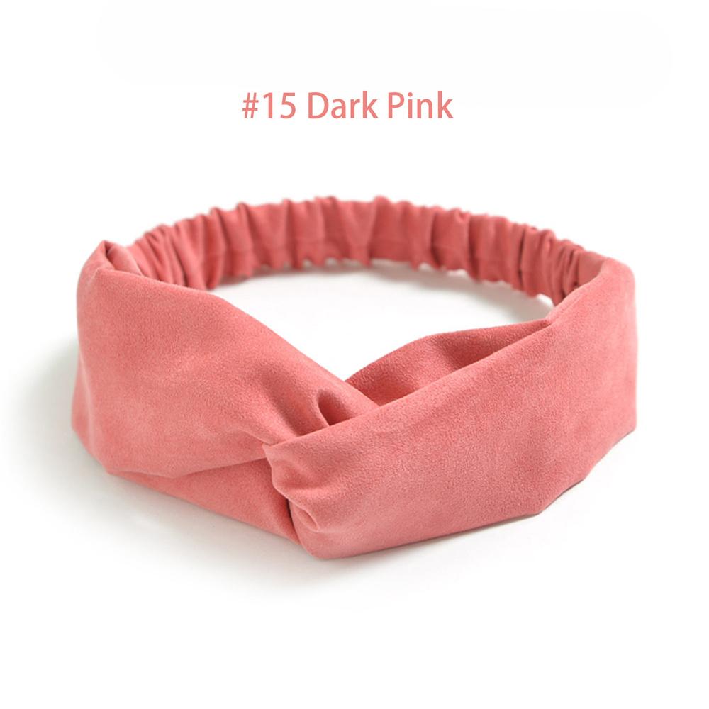 Витые эластичные повязки на голову, однотонная повязка для волос с крест-накрест, винтажные замшевые повязки на голову для женщин, нескользящая повязка на голову для йоги, тренировок, тюрбан, аксессуары для волос