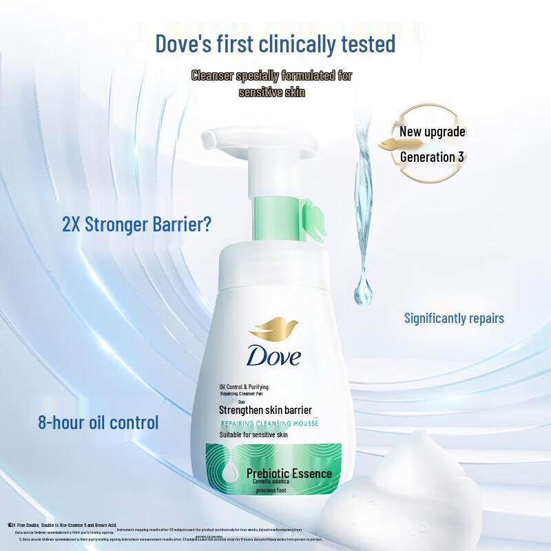 Dove Purifying & Softening Cleansing Foam 160ml