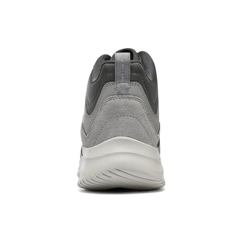Skechers 3.0 Синтетическая кожа Модные повседневные кроссовки средней высоты Мужские повседневные кроссовки Серый 232407-GRY