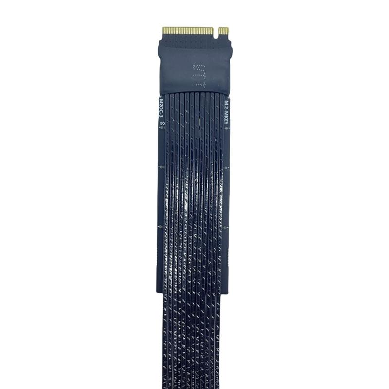 Удлинительный кабель M.2 на Oculink 4i, кабель с серебряным покрытием PCIe4.0 Gen4 для адаптера M.2 M Key NVME на SFF8611