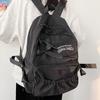College Style Bow Backpack Large Capacity Canvas Shoulders Bag Cute Students School Bag  School