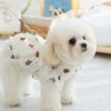 Pet Dog Cute Flower Print Dress Spring and Summer Puppy Clothes Cat Anti-hair Loss Yorkshire Bear