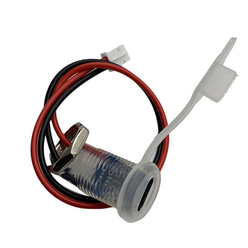 Водонепроницаемая USB-C розетка (гнездо) с кабелем для быстрой зарядки 3-5А