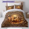 Apollo, the sun god Pattern Bedding Quilt Set Quilt Cover Pillowcase Home Decoration Birthday Gift (1 * duvet cover + 2 * pillowcase, without core)