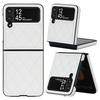 Роскошный кожаный текстурированный чехол премиум-класса для Samsung Galaxy Z Flip 4 3, складной полный защитный тонкий чехол в стиле ретро для Flip3 Flip4