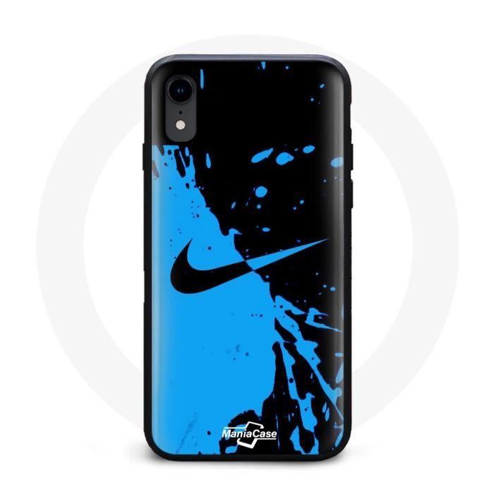 Coque Iphone XS Nike bleu Noir