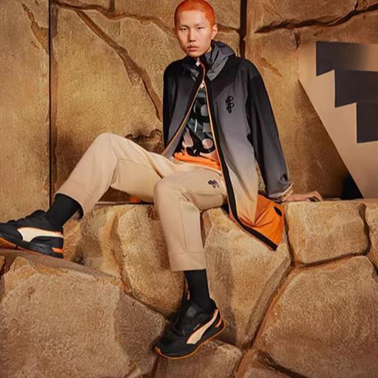 Puma Легкая мужская куртка с капюшоном X Pronounce Collab Gradient, верхняя одежда Gradient-Orange 532137-01