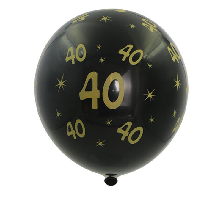 5 шт. надувных шаров с конфетти 12 дюймов латексные шары на день рождения 1 16 18 21 18 30 40 50 60 70 80 90 годовщина свадьбы Декор