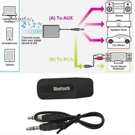 3,5 мм AUX USB Bluetooth-совместимый аудио стерео музыкальный приемник адаптер для ПК автомобильный динамик
