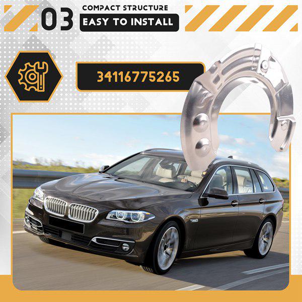 Левый пыльник тормозного диска для BMW 567 Серии F10/F11/F07/F06/F12 - Деталь 34116775265