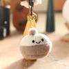 Plush Steamed Bun Keychain Pp Cotton Stuffed Short Plush Decor Backpacks For