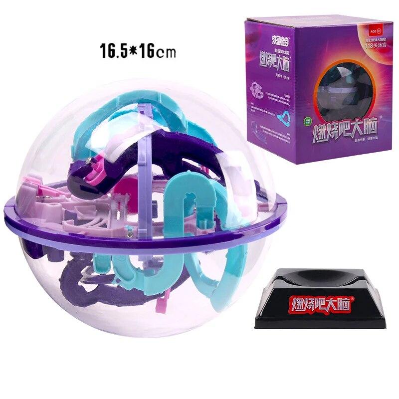 Волшебный интеллектуальный шар 3D лабиринт игрушки Монтессори сжигающий мозг шар катящиеся головоломки игры логическое мышление баланс развивающая игрушка в подарок