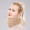 Новый женский шарф из натурального лисьего меха, женские натуральные шарфы-кольца из лисьего меха, милая эластичная вязаная повязка на голову из натурального лисьего меха для девушки