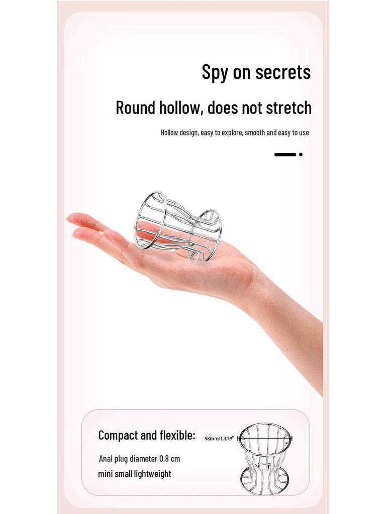 Полый анальный дилататор из нержавеющей стали, анальная пробка - Игрушка для флирта для взрослых, унисекс