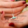 1pc Exquisite Blue Hummingbird Pendant Necklace For Women