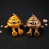 Weird Gift for Coworkers 3D Printed Poop Figurine, Articulated Cartoon Fake Desk Toy Funny Figurine with Movable Joints, Novelty Gag Stress