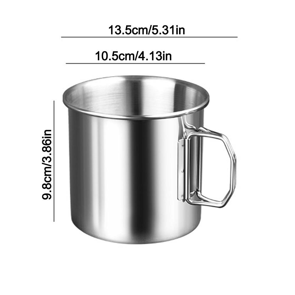 Stainless Steel Water Cup Portable Water Cup Accessories Gifts Drinking Cup