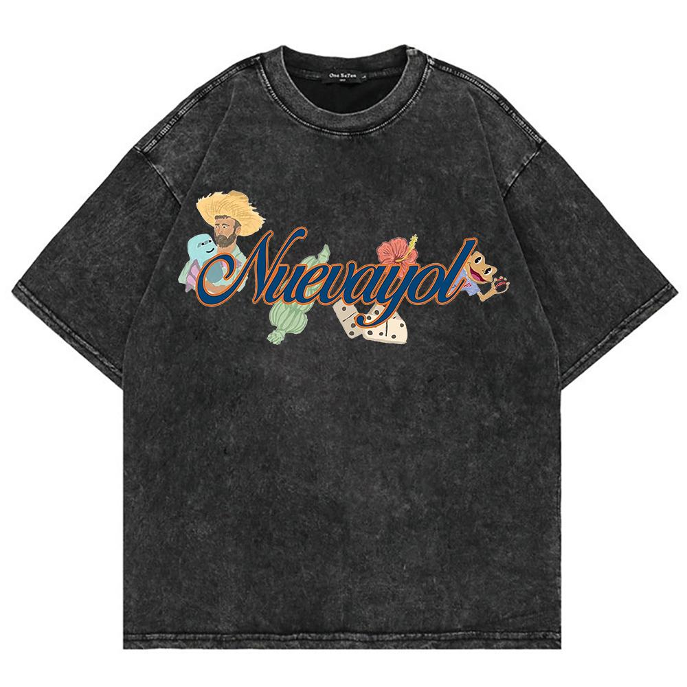 Cotton Vintage Washed Bad Bunny DTMF Residencia Tour T Shirt Men DeB TiRAR MS FOToS Tshirt Black Boxing Tees Shirts