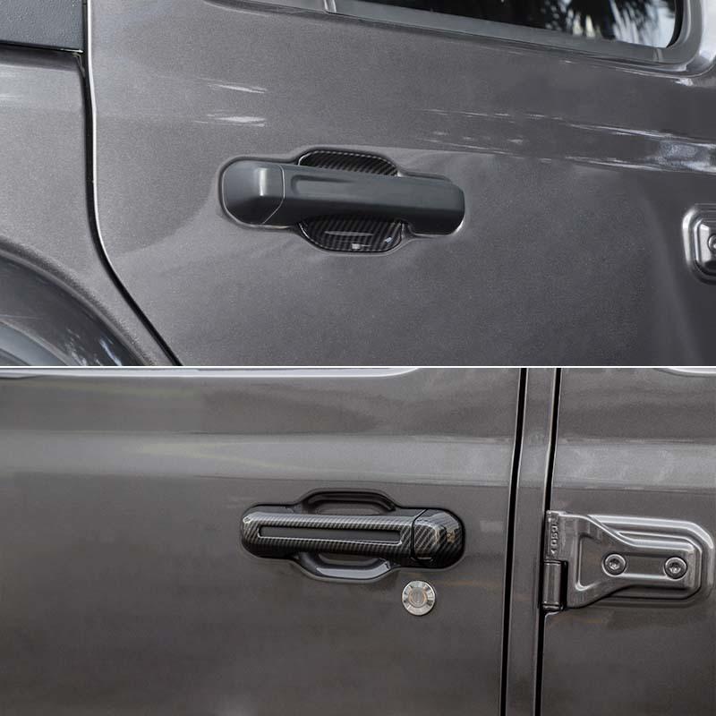 ABS ручка автомобиля наклейка в виде ракушки внешняя дверь чаша декоративная крышка для Jeep Wrangler JL 2018 Up 4-дверная версия Внешние аксессуары