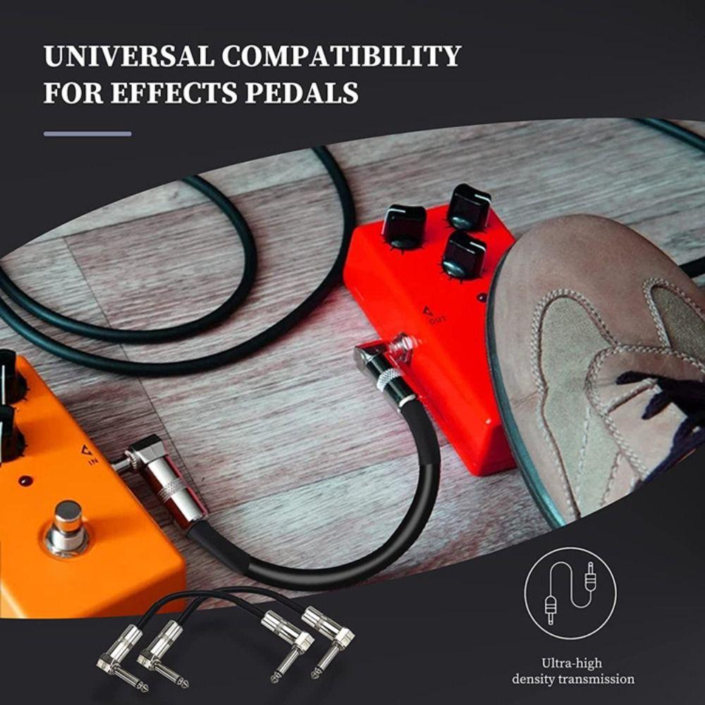 Металлический Head Guitar Cable Гитарный провод 15/30 см Кабель для гитарного педального эффектора Высококачественная гитарная линия Patch Cord для гитарного усилителя