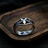 Европейская и американская мода Ретро Улыбающееся лицо Многослойное Открытое Серебряное Кольцо - Модный Корейский Панк Простое Дизайн для Женщин