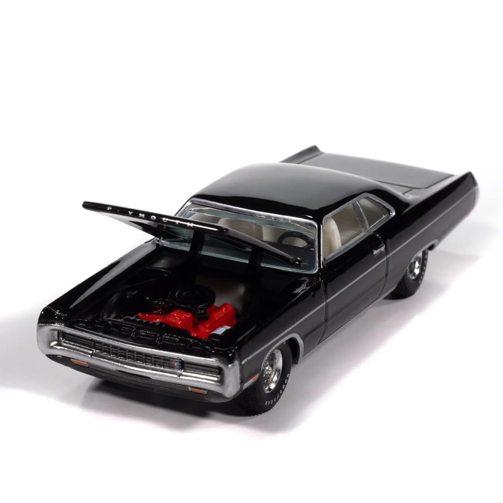 Auto World Масштаб ЭКСКЛЮЗИВ МАГАЗИНА AUTO WORLD 1970 PLYMOUTH SPORT FURY GT 1/64 - (ЧЕРНЫЙ БАРХАТ)