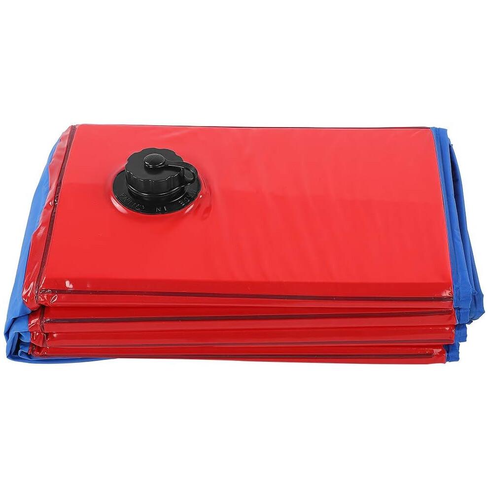 Dog Pool, Foldable PVC Pet Bath for Large Dogs, Blue Color, Portable Dog Bathing Pool, Red Design