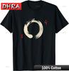 Enso Circle Goa Karma Om T-Shirt Minimalist Funny Aesthetic Tshirts Casual Trendy Stylish Woman Clothing Creative Simple Shirt