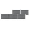 Garden Fence - VIDAXL - WPC 872x106 Cm - Grey - Durable - Easy To Install