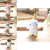 Fluffy Penguin Plush Toy Adorable Keychain Cartoon Bag Ornament Soft Stuffed