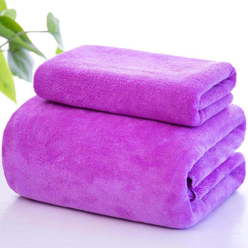 Однотонное утепленное детское простынь из микрофибры, впитывающее воду, банное полотенце, большое полотенце, мягкое и прочное