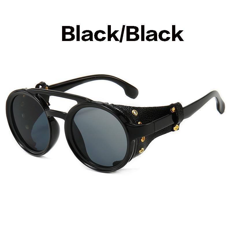 Винтажные круглые солнцезащитные очки в стиле ретро для мужчин и женщин, очки в стиле панк, готические солнцезащитные очки в стиле стимпанк ZPG