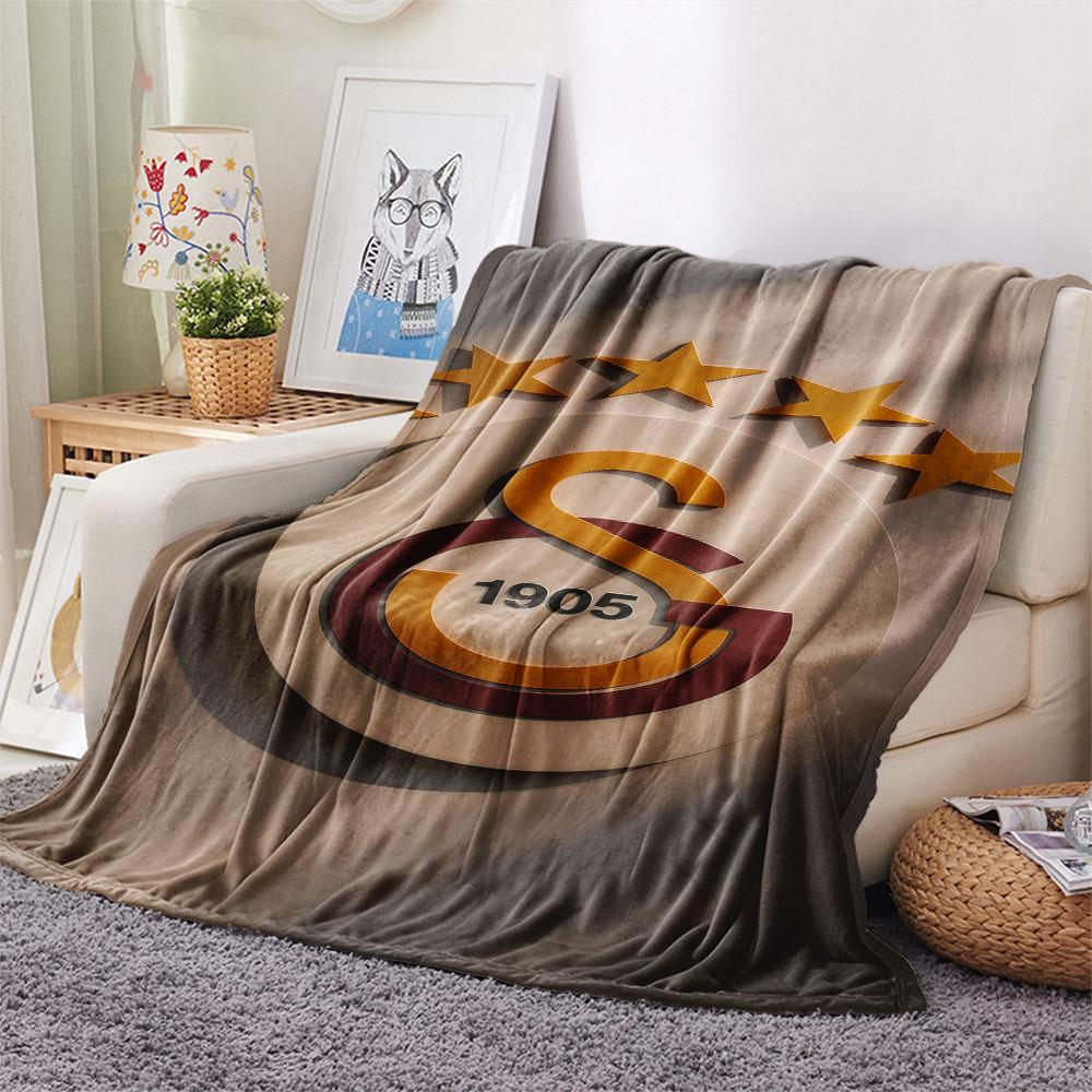 1PC Galatasaray Fire Blanket, High quality Comfortable for All Seasons, Home Decor, Warmth and Comfort