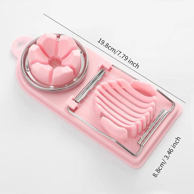 Точечная японская многофункциональная яйцерезка Яйцерезка с двойной головкой Два в одном необычная машина для нарезки консервированных яиц