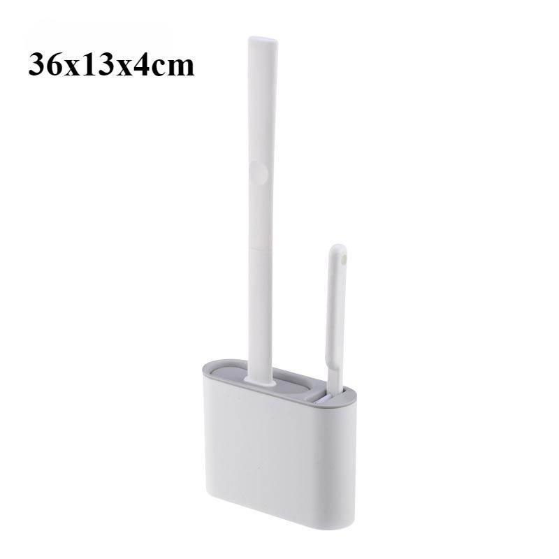 Подвесное силиконовое чистящее средство для унитаза с длинной ручкой Гибкое чистящее средство Щетка для ванной комнаты Быстросохнущий держатель Аксессуары для ванной комнаты