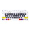 MOSISO Keyboard Cover for MacBook Air M2 A2681 2022 MacBook Pro M1 2022 2021 Protective Silicone Skin Mac OS X Shortcuts White 13.6" 14/16" Pro/Max