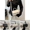 2024 New Spring Korean Style Casual Plaid Fashion Single Shoulder Crossbody Small Square Bag Black