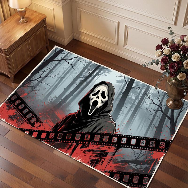 Scream Ghostface Rug Soft Thick Non Slip Floor Carpet for Bedroom Living Room Home Decor