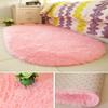 Bedroom Decoration Anti-Slip Home Oval Fluffy Soft Plush Carpet Floor Mat Area Rugs Bedside Shaggy