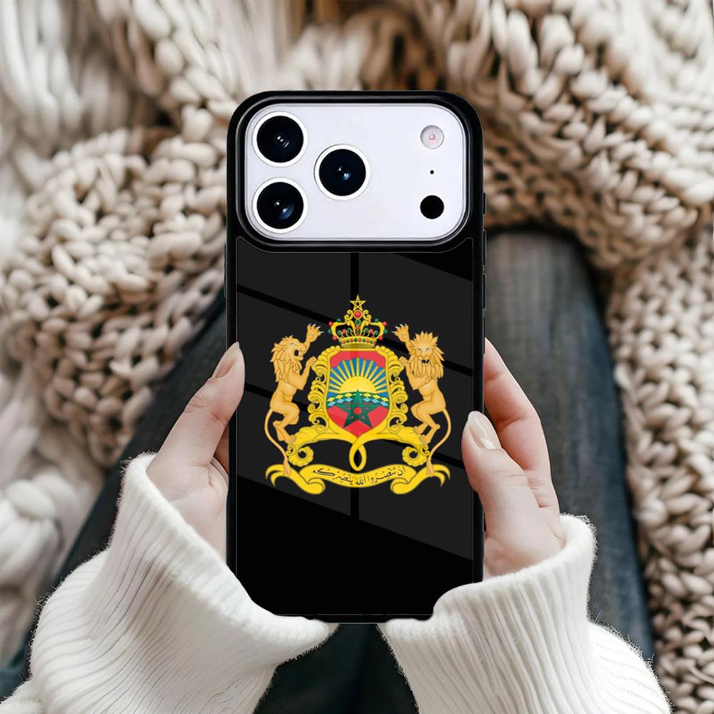 Марокко Марокканский Флаг Магнитный Чехол для Телефона Для iPhone 17 16 15 12 13 Pro Max 14 Plus 11 Жесткий Чехол С MagSafe