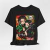 Tanjiro and Nezuko T-Shirt Tee Tops, Japanese Anime Art, Demon Slayer Graphic Shirt - Unisex