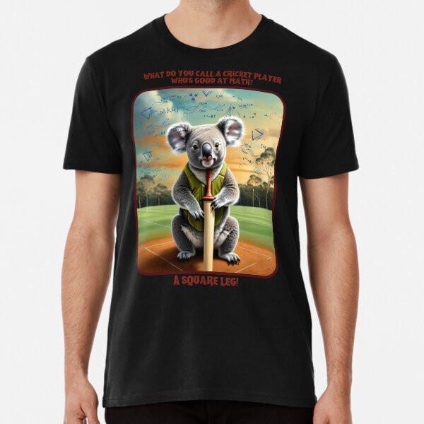 Cricket Joke - A Square Leg Premium T-Shirt S To 5XL Made In the AU/USA T-Shirt