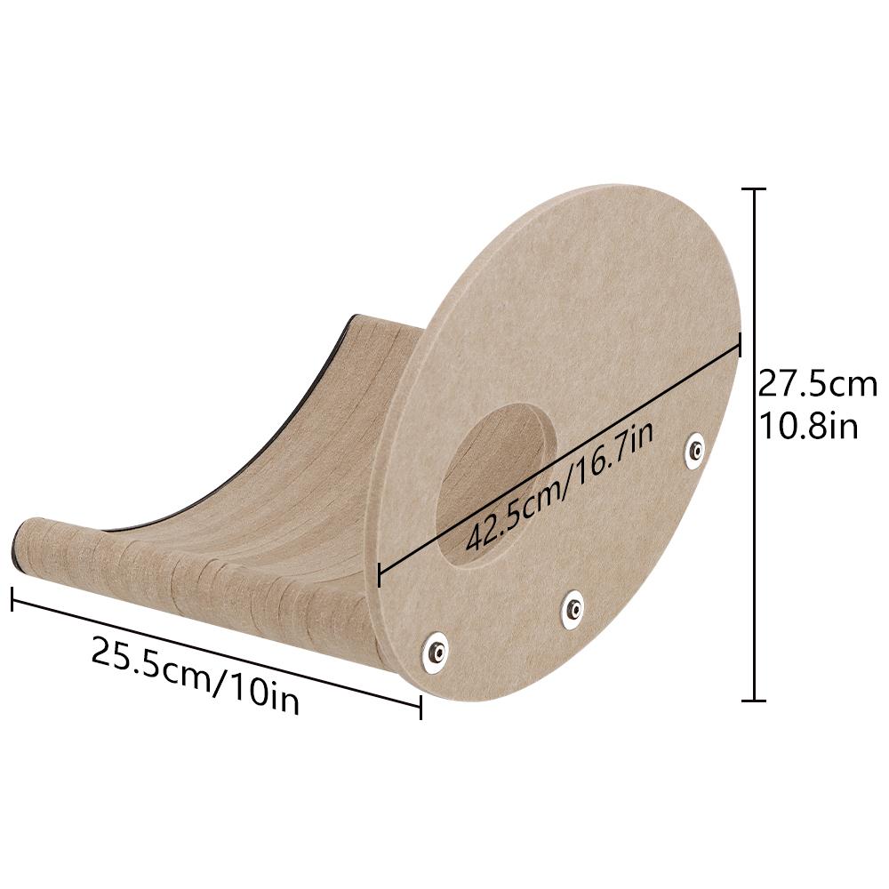 Настенный кошачий насест с длинной рамой, плавающий гамак, фетровая кошачья кровать, улучшенная кошачья мебель для лазанья для домашних кошек