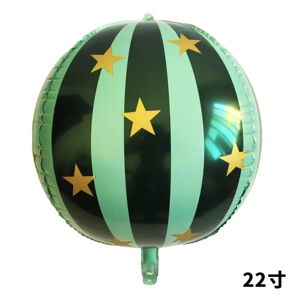 3pcs Large 4D Balloon Striped Star Decoration Balloons 2025 Aluminum Film Balloon KTV Mall School