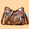 Women's Elegant Vintage Crossbody Bag HandBag Multi-pockets Shoulder Bag All-match Retro Crossbody Bag for Daily
