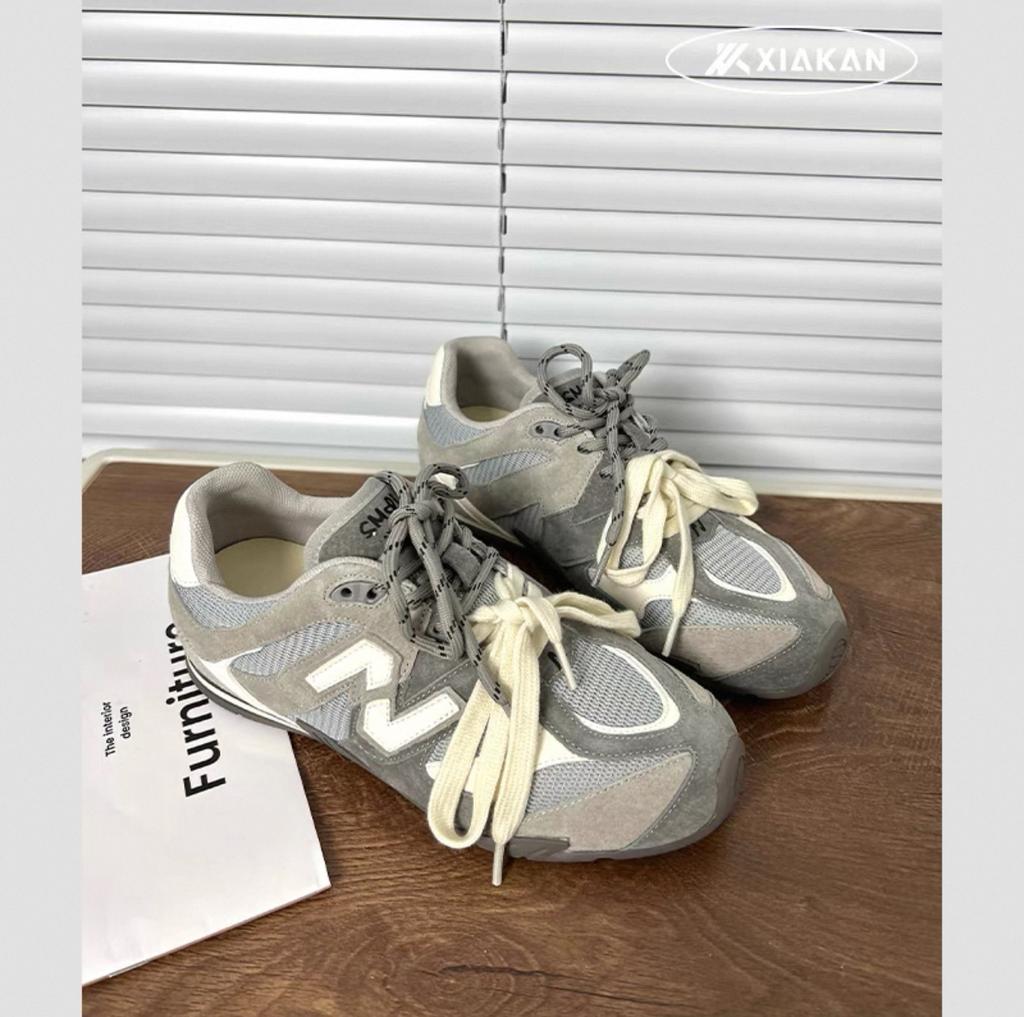 Кроссовки женские в стиле ретро с двойной шнуровкой, модные универсальные, с надписью «Forrest Gump», 2025 г., маленькие спортивные туфли